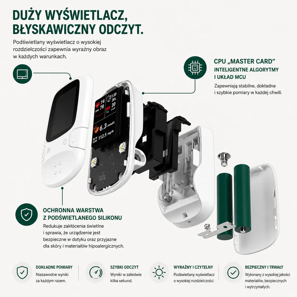 Twoje zdrowie pod kontrolą. W 5 sekund, bez nakłuwania.